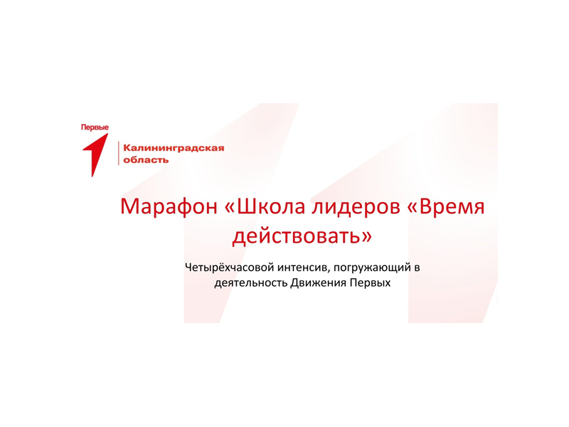 Школа лидеров "Время действовать" Школа лидеров "Время действовать".